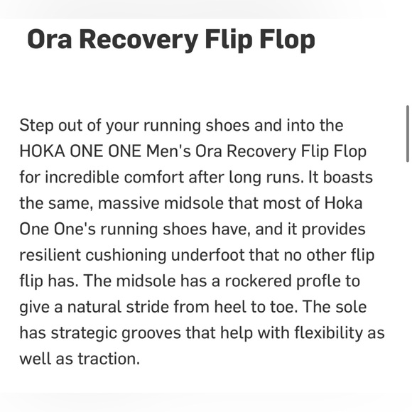 Hoka One One Ora Recovery Flip Flops - Picture 6 of 8